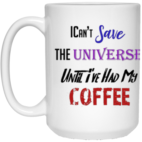 Aza Comics Save the Universe 15 oz. White Mug