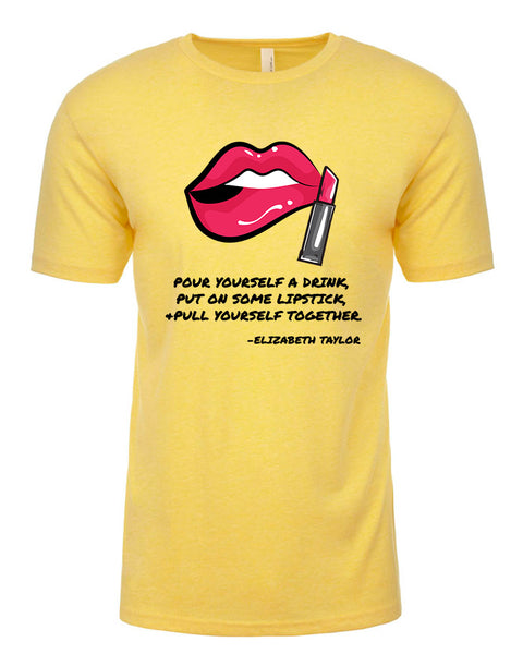 Aza Comics Pull Yourself Together Yellow Graphic Tee