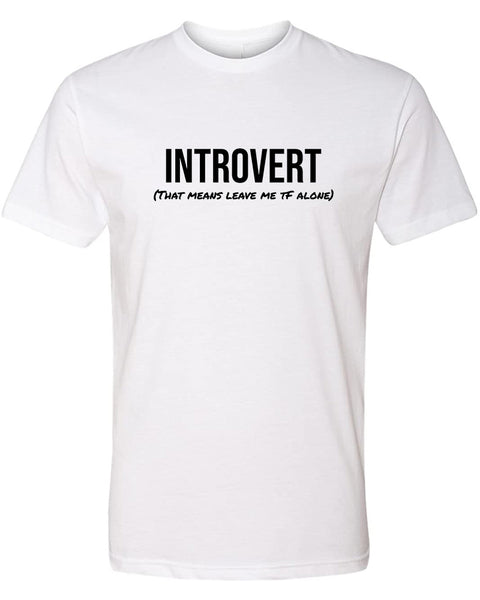 Aza Comics Introvert White Graphic Tee